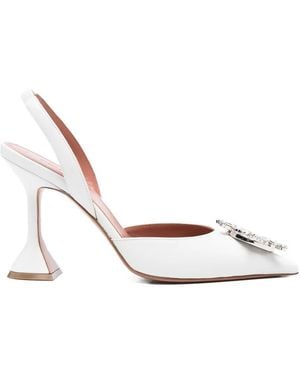 AMINA MUADDI Begum Slingback Pumps - White