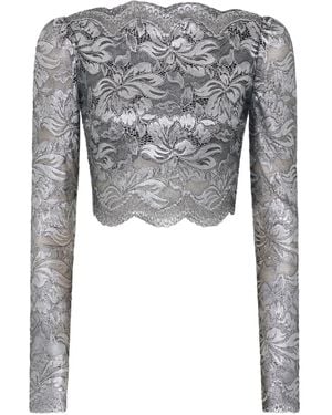 Rabanne Cropped Top - Grey