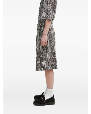 Marcelo Burlon チェック ショートパンツ - ホワイト