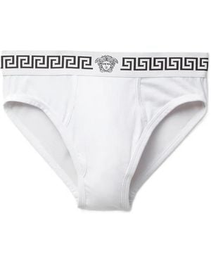 Versace Klassischer Slip - Weiß