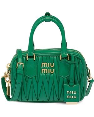 Miu Miu Matelassé Crossbody Bag in Black | Lyst