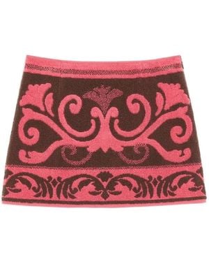 Valentino Garavani Terry Cloth Skirt - Red