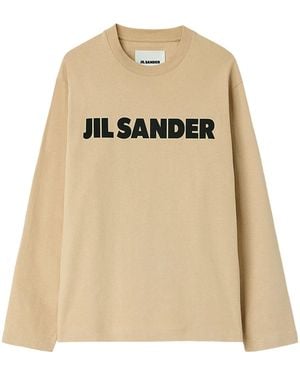 Jil Sander Logo T-Shirt - Natural