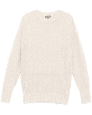 N.Peal Cashmere Thames Pullover - Weiß