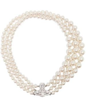Vivienne Westwood Orb Faux-Pearl Necklace - White