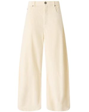 Pinko Corduroy Five-Pocket Pants - White