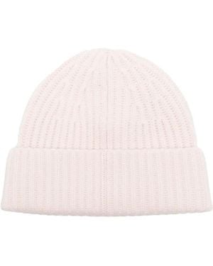 Lisa Yang Ribbed-Knit Cashmere Beanie - Pink