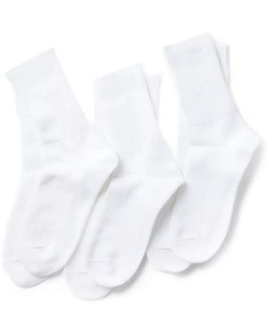 RoToTo Ribbed Socks - White