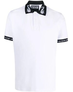 Versace Jeans Couture Poloshirt Mit Logo-Detail - Weiß