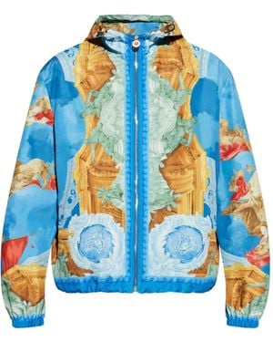 Versace Jacket With Hood - Blue