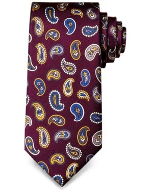 Bona Furtuna Paisley-Print Tie - Red