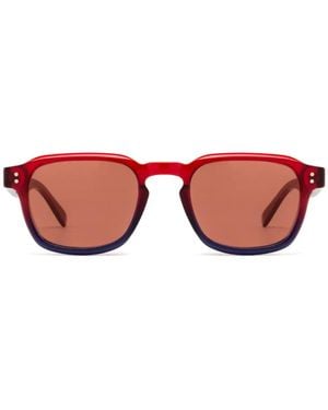 Retrosuperfuture Sonnenbrille Mit Eckigem Gestell - Rot