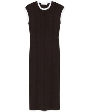 Wales Bonner Rhyme Knit Midi Dress - Black