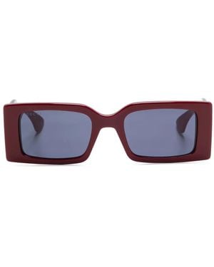 Gucci Rectangle-Frame Sunglasses - Blue