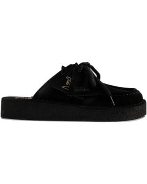 Clarks Nomad Mules Aus Wildleder - Schwarz