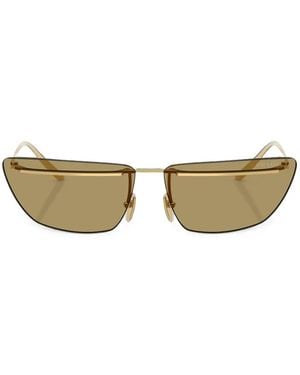 Prada Rimless Cat-Eye Sunglasses - Metallic
