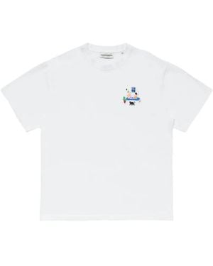 Carne Bollente Rear Window T-Shirt Mit Stickerei - Weiß