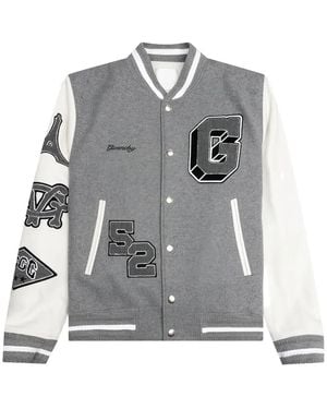 Givenchy Veste Teddy À Détail De Patch - Gris