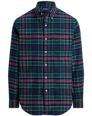 Polo Ralph Lauren Tartan Check-Pattern Shirt - Blue