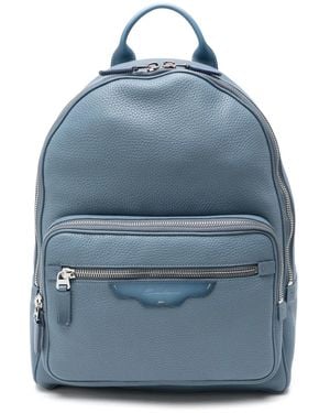 Santoni レザーバックパック - ブルー