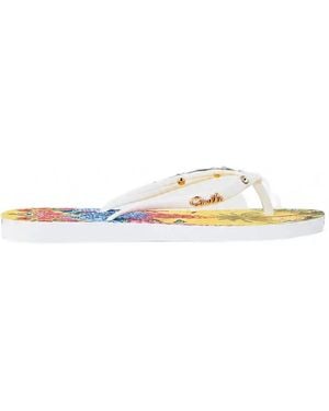 CAMILLA Sultanahmet Summer Embellished Flip-Flops - White