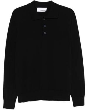 Costumein Pablo Buttoned Polo Shirt - Black