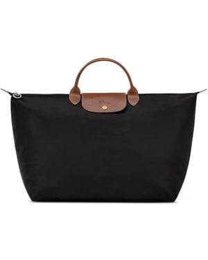 Longchamp Large Le Pliage Travel Bag - Black