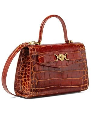 Versace Medusa '95 Shopper Met Krokodillen-Reliëf En Handvat - Rood