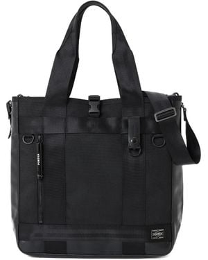 Porter-Yoshida and Co Bolsos shopper con cremallera - Negro