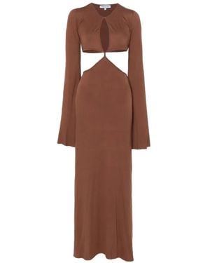 Axel 113 Sunset Cut-out Maxi Dress - Brown