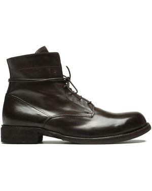 Officine Creative Ikon Lace-up Leather Boots - ブラック