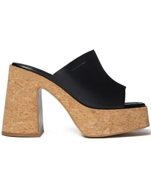 Stella McCartney Mules Skyla Con Plateau - Blu