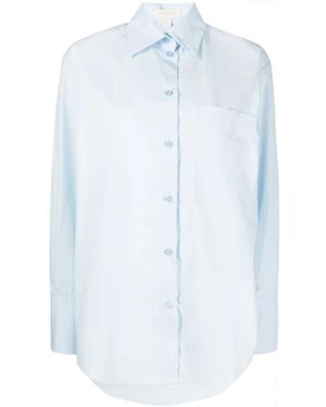 Matériel Button-Down Blouse - Blauw