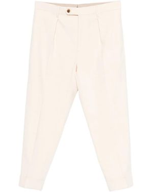 Berwich Pleated Trousers - White