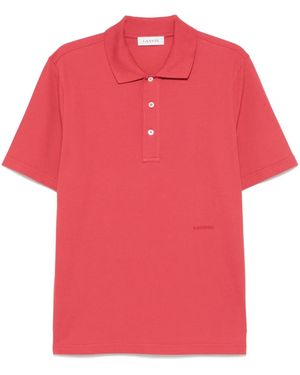 Lanvin Klassisches Poloshirt - Rot