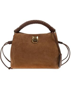 Mulberry Small Iris Braided-Handle Tote Bag - Brown