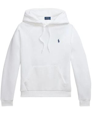 Polo Ralph Lauren Sweat À Détail Côtelé - White