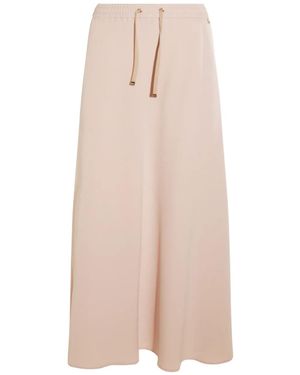 Herno Drawstring Elastic-Waistband Skirt - Pink