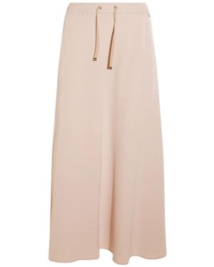 Herno Drawstring Elastic-waistband Skirt - ピンク