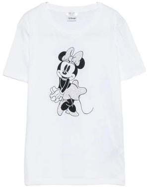 Liu Jo X Disney Rhinestone-Embellished T-Shirt - White