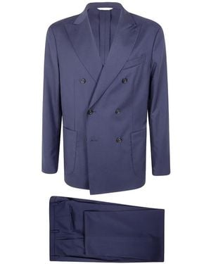 Boglioli Double-Breasted Suit - Blue