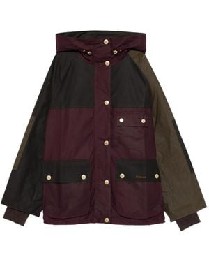 Barbour Chaqueta Keeley con capucha - Morado