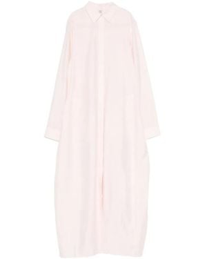 TOTEME Long Sleeve Maxi Dress - White