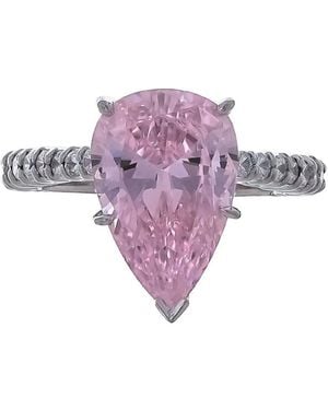Fantasia by Deserio Anillo con banda y forma de pera - Morado