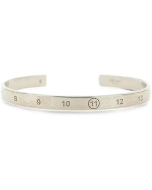 Maison Margiela Numeric Logo-Engraved Bangle - White