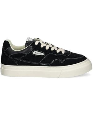 Stepney Workers Club Suède Leren Sneakers - Zwart