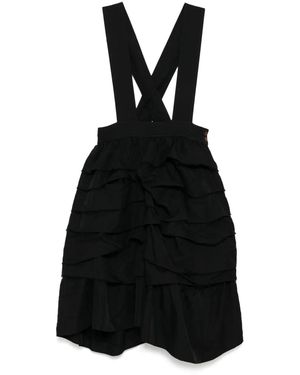COMME DES GARÇON BLACK Raw Edge Pinafore Dress - ブラック