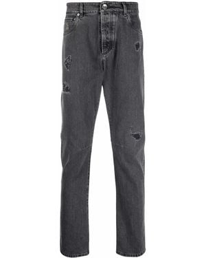 Brunello Cucinelli Straight-Leg Jeans - Grey