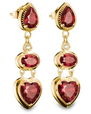 Thomas Sabo Pendientes Elyndra Con Diseño De Corazón - Blanco