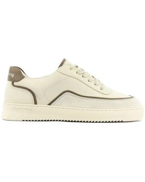 Filling Pieces Mondo Stack Leather Trainers - White